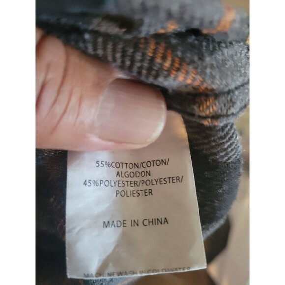 Molokai Surf Co. Hooded Plaid Flannel Button-Up Shirt Jacket XL‎ surfer skater - Picture 7 of 10